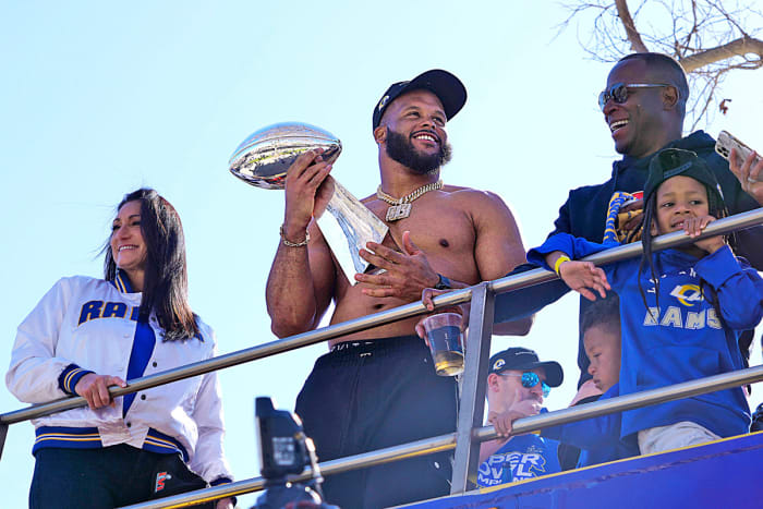 Donald’s on-field celebration spilled over into a week of champagne-soaked, shirtless moments.